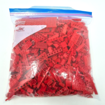 Lego Color Sorted Lot Red 1 lb 10.3 oz Assorted Pieces Bricks - £19.23 GBP