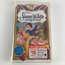 Walt Disney Masterpiece Snow White Seven Dwarfs VHS Tape Vintage New Sealed - £15.79 GBP