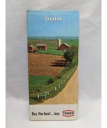 Vintage 1968 Texaco Ohio Brochure Map - £7.06 GBP