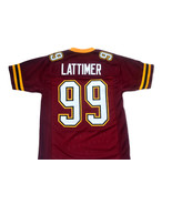 Lattimer #99 The Program Movie Football Jersey Sewn Maroon Any Size - $54.86 CAD