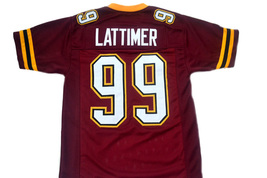 Lattimer #99 The Program Movie Football Jersey Sewn Maroon Any Size image 4