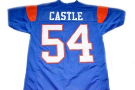Kevin Thad Castle #54 Blue Mountain State Movie Football Jersey Blue Any Size - £27.48 GBP+