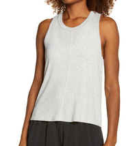 Zella Favorite Rib Tank Light Heather Gray Plus Size XXL NEW - £26.15 GBP