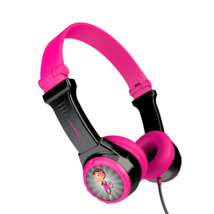JLab JBuddies Kids Wired Foldable Headphones Adjustable Volume Limiter Pink - $12.56