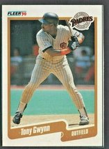 San Diego Padres Tony Gwynn 1990 Fleer Box Bottom Baseball Card # C12 ! - £3.13 GBP