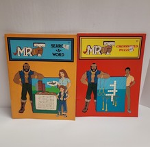 Vintage MR. T Lot of 2 Activity Books 1983 - Search a Word &amp; Crossword Puzzles - £23.35 GBP