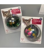 2 x Whisker City Light Up Cat Balls Flash LED Motion Activated Glowing - $19.28 CAD