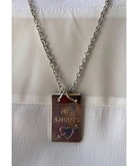 ⭕⭕VTG, necklace, collier, necklace, collana, new, new, silver metal &quot;Mis... - €10,23 EUR
