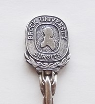 Collector Souvenir Spoon Canada Ontario St Catharines Brock University Surgite - £7.98 GBP