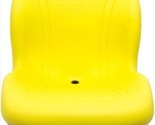 John Deere Yellow Vinyl Mower Seat W/Bracket Fits  240 245 335D 335 SST1... - £125.80 GBP