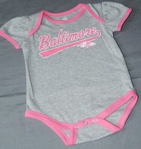Baby Girls Infant Baltimore Ravens Bodysuit Size 0/3-12 Months Outfit Clothes - £10.96 GBP