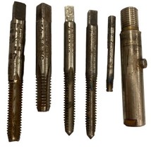 Lot of Vintage Drill Pipe Straight Fluted Taps Various Sizes GREENFIELD ... - $5.86
