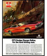 1973 HOT ROD Magazine Car Print Ad - Dodge &quot;Charger Rallye&quot; 440 4 Barrel A5 - $9.49