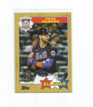 Pete Alonso (New York Mets) 2022 Topps 35th Anniv ALL-STAR 1987 Version #87AS-29 - £3.94 GBP
