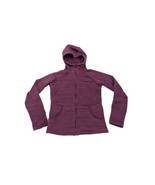 Girls Columbia Fleece Lined Jacket 14/16 Sweater Knit Hooded EXCELLENT C... - $17.33