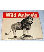 Non Fiction Rand McNally Children&#39;s Picture Book Wild Animals 1935 - $12.95