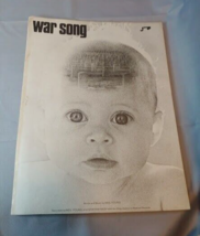1972 Neil Young War Song Sheet Music w/ Graham Nash &amp; Stray Gators - £14.70 GBP