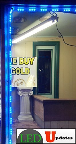 LEDupdates Storefront LED light module 20ft Blue 5050 Package with UL 12v 2 A...