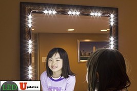 MAKE UP MIRROR LED LIGHT FOR VANITY MIRROR with dimmer and UL power supp... - £35.60 GBP