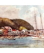 Ancon Hill Harbor 1913 Panama Canal History Watercolor Art Print EJ Read... - €34,45 EUR