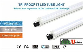 2pcs 4 Ft Waterproof 30 W Triproof Led Light Tube For Parking Lot Car Wash Outdoor - £94.31 GBP