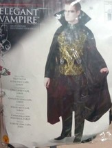 Elegant Vampire Men&#39;s Adult Vest, Jabot, Black Cape Sexy Halloween Costume - $25.00