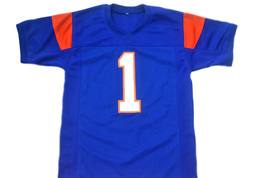 Harmon Tedesco #1 Blue Mountain State Movie Football Jersey Blue Any Size image 2