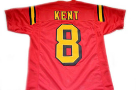 Clark Kent #8 Superman Smallville Movie Football Jersey Red Any Size - £31.84 GBP