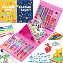All in One Art Supplies, Art Kit Includes Easel for Girls Boys Teens, Pink - $42.18