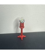 Dollhouse Miniature Gumball Machine Cast Metal And Glass 3” Tall Gum Bal... - £12.09 GBP