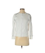 FERRARI Womens White Crew Neck Long Sleeve Zip Up Sweater Jacket - Size XS - $29.00