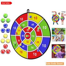 Kids Dart Board with 12 Sticky Balls – Promotes Fun &amp; Learning for Ages ... - $37.57