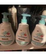 3 Dove Baby Sensitive Skin Care Hypoallergenic Fragrance Free WASH 13 FL... - £19.37 GBP