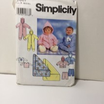 Simplicity 7807 Size NB-L Infants&#39; Babies&#39; Romper Jacket Pants Blanket Knit Top - £10.24 GBP