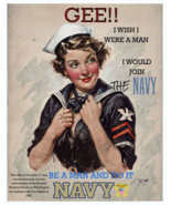 Vintage GAY ''NAVY'' POSTER 16X20 by Jaye Metcalfe 1987 - $173.25