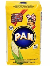  HARINA PAN 5 Lb Pack! VENEZUELA RICAS AREPAS WHITE CORN MEAL FLOUR - $17.30