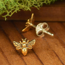 Bronze Bee Post Earring 6x8mm - $338.95 MXN