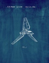 Star Wars Imperial Shuttle Patent Print - Midnight Blue - £6.23 GBP+