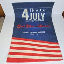 4th of July Garden Flag Patriotic God Bless America 12.5&quot;×19&quot; Double TYPE A - £6.27 GBP