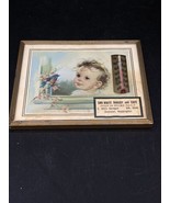 Advertising Thermometer Metal Frame Baby Sno-White Bakery &amp; Cafe Sprague WA - €19,34 EUR