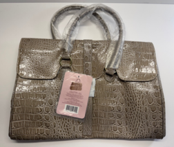 Jessica Simpson Tote Bag Women Faux Snakeskin Double Handle NWT - $29.69