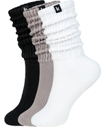 Cozy 3-Pair Pack - Scrunch Long Crew Socks for Women, Soft &amp; Breathable ... - €19,90 EUR