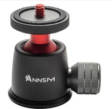 Annsm Tripod Ball Head 360° Panoramic And 135° Tilt Rotatable With 1/4” Screw - £30.19 GBP