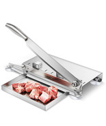 Meat Slicer Manual Ribs Meat Chopper Bone Cutter for Fish Chicken Beef F... - $5,967.17 MXN
