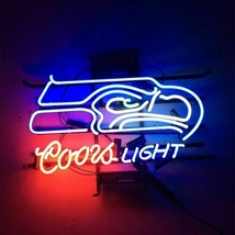 New Coors Light Seattle Seahawks Bar Beer Neon Sign 24&quot;x20&quot;  - £195.90 GBP