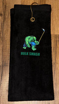 Hulk Smash Golf Sport Towel 16x26 Black - $17.00