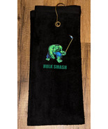 Hulk Smash Golf Sport Towel 16x26 Black - £13.39 GBP