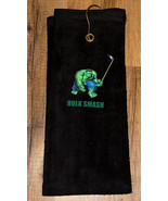 Hulk Smash Golf Sport Towel 16x26 Black - £13.43 GBP