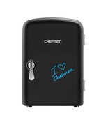 Chefman Mini Portable Eraser Board Personal Fridge, Cools &amp; Heats 4 Lite... - $67.99