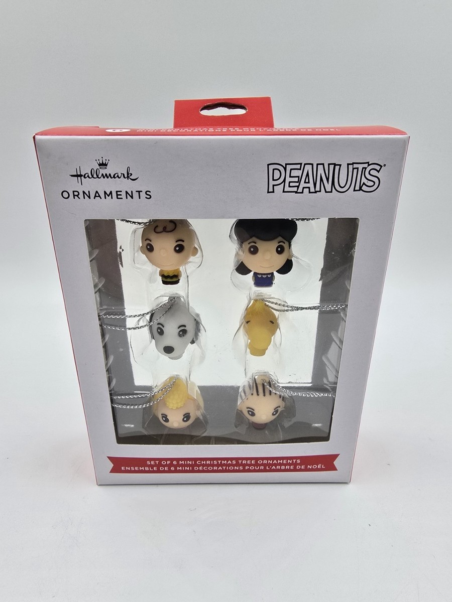 Hallmark Peanuts Mini Christmas Tree Ornaments - Set of 6 Character Ornaments - $14.84